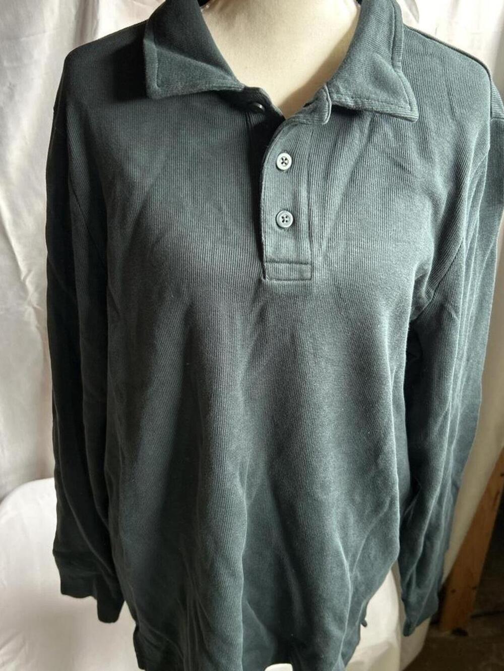 Men's Old Navy NWT French Rib Knit Long Sleeve Polo - Size L